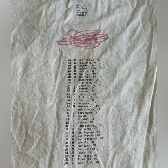 Paramore official North American tour merch 2023 size XXL - Picture 5 of 5